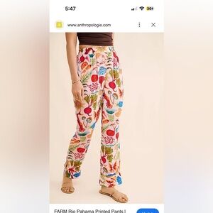 M Farm Rio BRIGHT FARM Veggie Print Pants